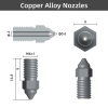 Kõrgkiirus Düüs 2tk 0.4/0.6mm Creality printeritele nozzle