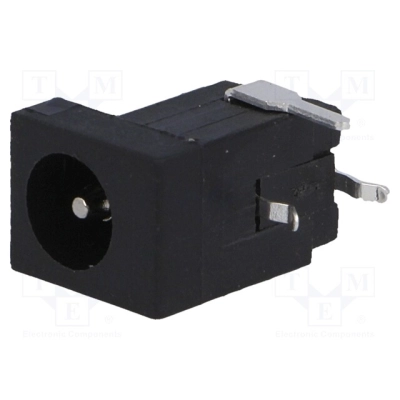 FC681465P Connector: DC supply; socket; male; 5.5/2.1÷2.5mm; THT; black; 5A