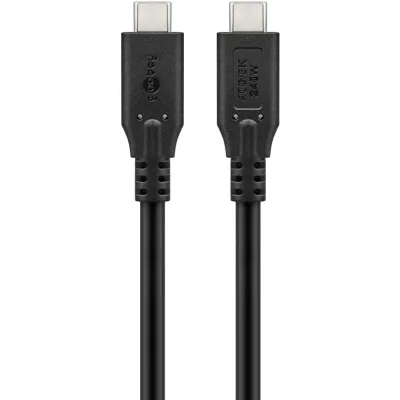 USB-C USB 4.0 cable 40Gbps 1m 240W black Thunderbolt