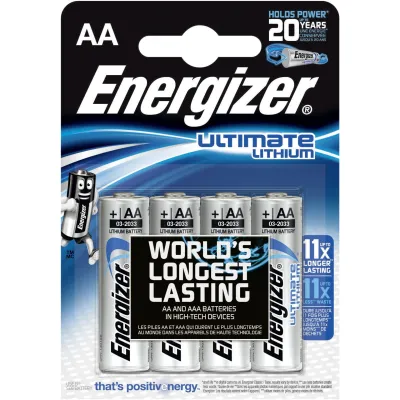 Liitium patareid AA 4tk 1.5V Energizer Ultimate 635206