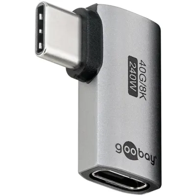 USB-C adapter, nurk 90°, USB 4.0