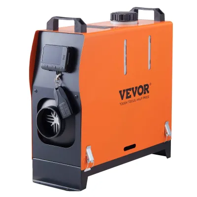 Diesel Heater 8kW with Remote Control 12V 40W Orange Vevor Vertical