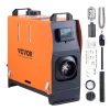 Diesel Heater 8kW with Remote Control 12V 40W Orange Vevor Vertical