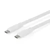 USB-C 3.2 Gen 2 Silicone Cable 240W 1m 20Gbps White