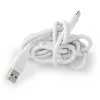 USB A-C 2.0 Silicone Cable 15W 1.5m 480Mbps White