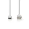 USB A-C 2.0 Silicone Cable 15W 1.5m 480Mbps White