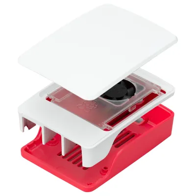 Raspberry Pi 5 Case White/Red SC1159