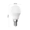 LED lamp E14 pall G45 2.5W 350lm neutraal 4000K Classic