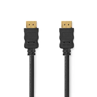 HDMI 2.0 Cable 20m Gold-Plated Connectors, AWG26, Black