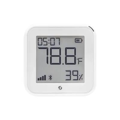 Shelly LCD Temperature and Humidity Sensor BT+WiFi H&T White