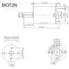 Mootor 2.4V-6V d=24mm 14500rpm 0.21A