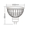 MR16 12V 4W RGB+CCT 2.4 ГГц RF управление FUT104