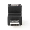 USB A 2.0 angled down adapter black