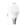 LED lamp E14 pall G45 2.5W 350lm soe valge 2700K Classic