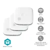 Wi-Fi Smoke Detector CR123A 85dB Nedis EN14604, 3 pcs