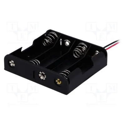 Battery holder 4xAA with wires