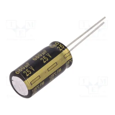 680uF*25V 105C 10*20mm low ESR