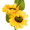 LED garden lamp sunflower with 3 flowers 68cm 600mAh battery solar