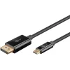 USB-C pistik - DisplayPort pistik kaabel must 3m 4K 60Hz