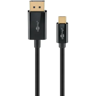 USB-C pistik - DisplayPort pistik kaabel must 1m 4K 60Hz