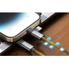 Кабель USB-C - USB-C + Lightning 1м 3A серый