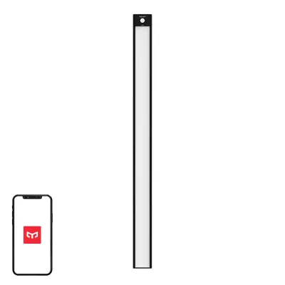 Mööbli valgusti 60*4cm PIR 2200mAh aku 135lm 2700K USB-C must