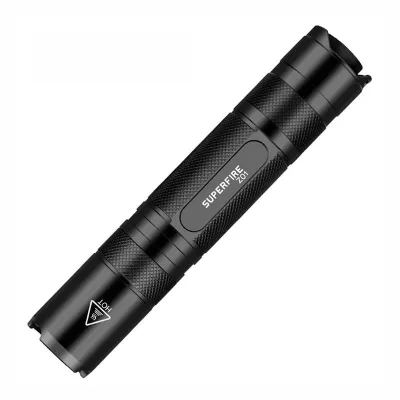 UV Flashlight 365nm 18650 1400mAh IP44 Black