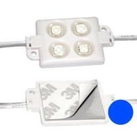 4xLED модуль Синий 12V 160lm IP65