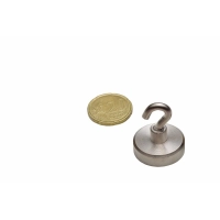 Magnet with hook d=25mm N38 18kg