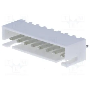 8-pin mini 2.5mm otse pistik plaadile, valge