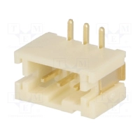 Socket; wire-board; male; PIN:3; 2mm; SMT; 1A; tinned; 20m&#