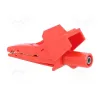 Alligator terminal/clamp isolated 5004 Red