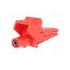 Alligator terminal/clamp isolated 5004 Red