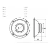 Auto kõlarid 6.5" 3-riba 120W paar, Alien