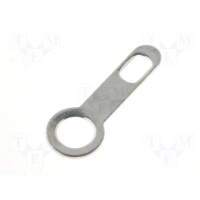 Solder lug terminal, 0.5mm, m3, screwed, silver plated, bras