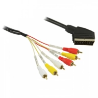 SCART-6 RCA juhe 2m Must