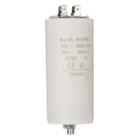 Capacitor 40.0uf / 450 v + Aarde