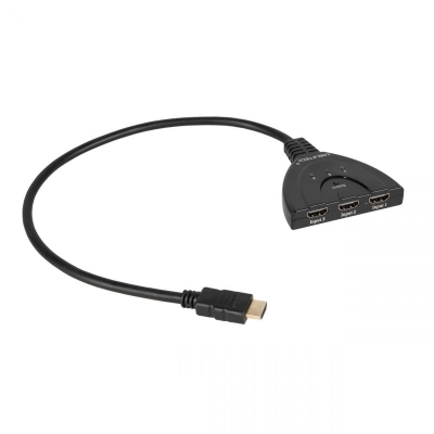 HDMI manuaalne lüliti 3-sisendit/1-väljund