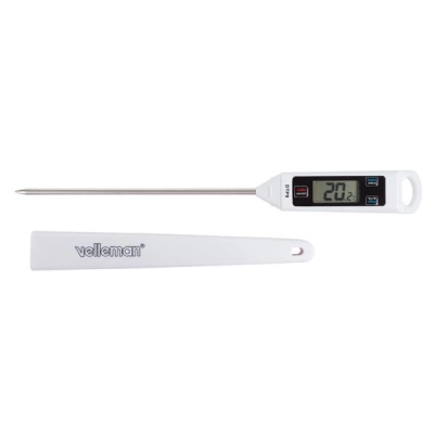 Thermometer with probe, -50 ° C... + 330C, 147/247mm White