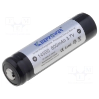 Aku Li-ion 14500 AA 3.7V 800mAh Ø14 x 52mm