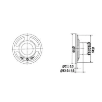 Valjuhääldi 8R 0.5W 50mm MLS1