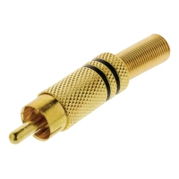 Connector RCA Male Gold/Black