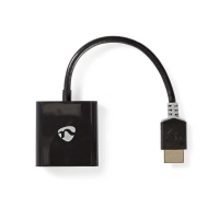 HDMI™ Adapter | HDMI™ Connector | USB Micro-B Female / VGA Female / 3.5 mm Female | Gold Plated | Straight | PVC | Anthracite | 1 pcs | Box