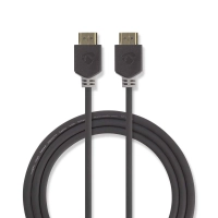 High Speed HDMI™ Cable with Ethernet | HDMI™ Connector | HDMI™ Connector | 4K@60Hz | ARC | 18 Gbps | 1.00 m | Round | PVC | Anthracite | Box