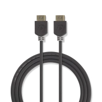 High Speed HDMI™ Cable with Ethernet | HDMI™ Connector | HDMI™ Connector | 4K@60Hz | ARC | 18 Gbps | 10.0 m | Round | PVC | Anthracite | Box