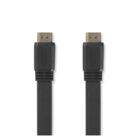 High Speed HDMI™ Cable with Ethernet | HDMI™ Connector | HDMI™ Connector | 4K@30Hz | 10.2 Gbps | 1.50 m | Flat | PVC | Black | Envelope