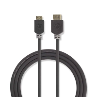 High Speed HDMI™ Cable with Ethernet | HDMI™ Connector | HDMI™ Mini Connector | 4K@60Hz | 18 Gbps | 2.00 m | Round | PVC | Anthracite | Window Box