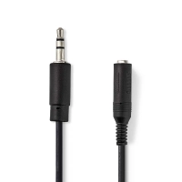 Stereo Audio Cable | 3.5 mm Male | 6.35 mm Female | Nickel Plated | 0.20 m | Round | Blister