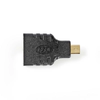 HDMI™ Adapter | HDMI™ Mini Connector | HDMI™ Output | Gold Plated | Straight | ABS | Black | 1 pcs | Blister