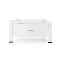 Stand for Washing Machine & Dryer | Drawer | 150 kg | White